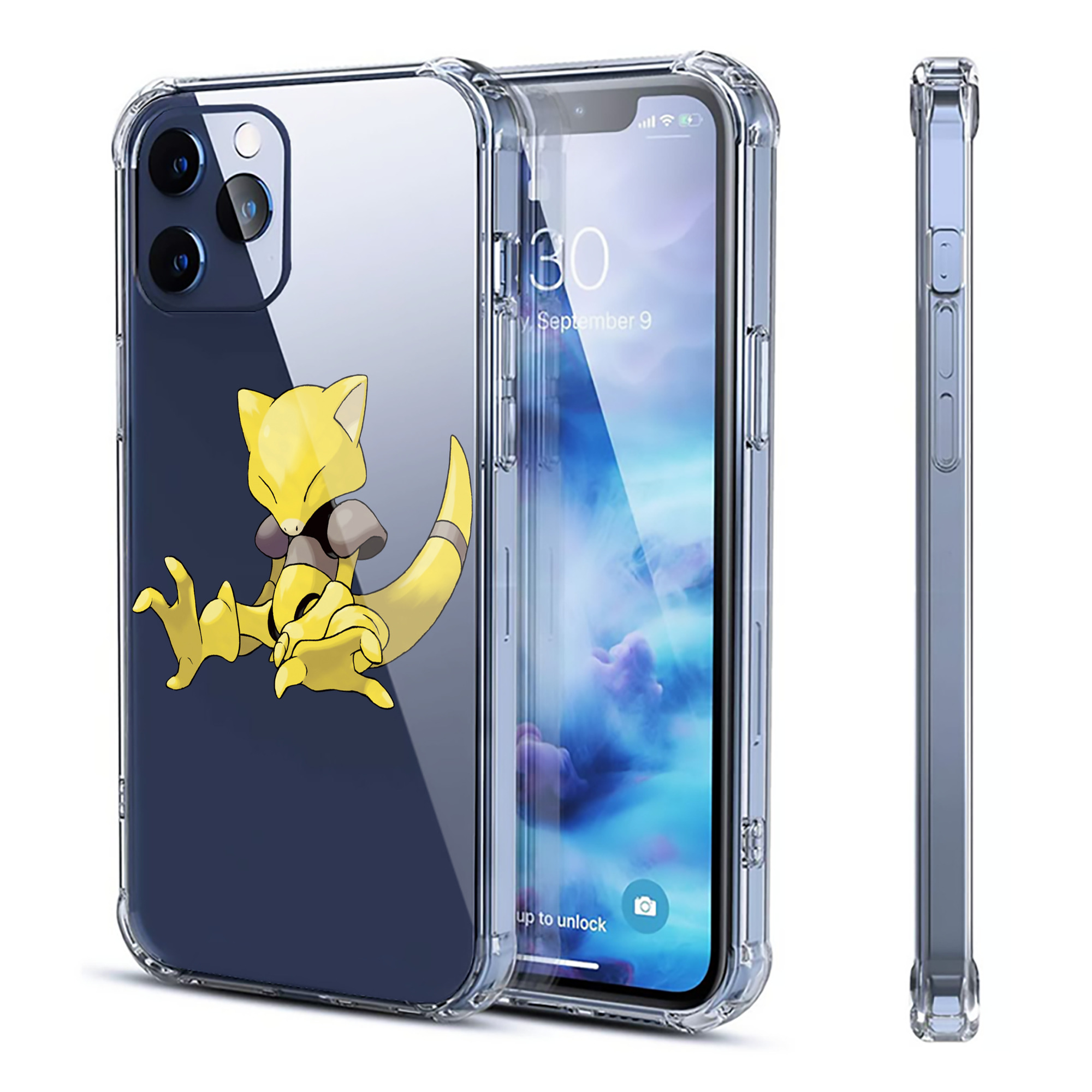 （画像用） ポケットモンスター Pokémon 【iPhone 12シリーズ対応】透明スマホケース（クリアソフトケース）
